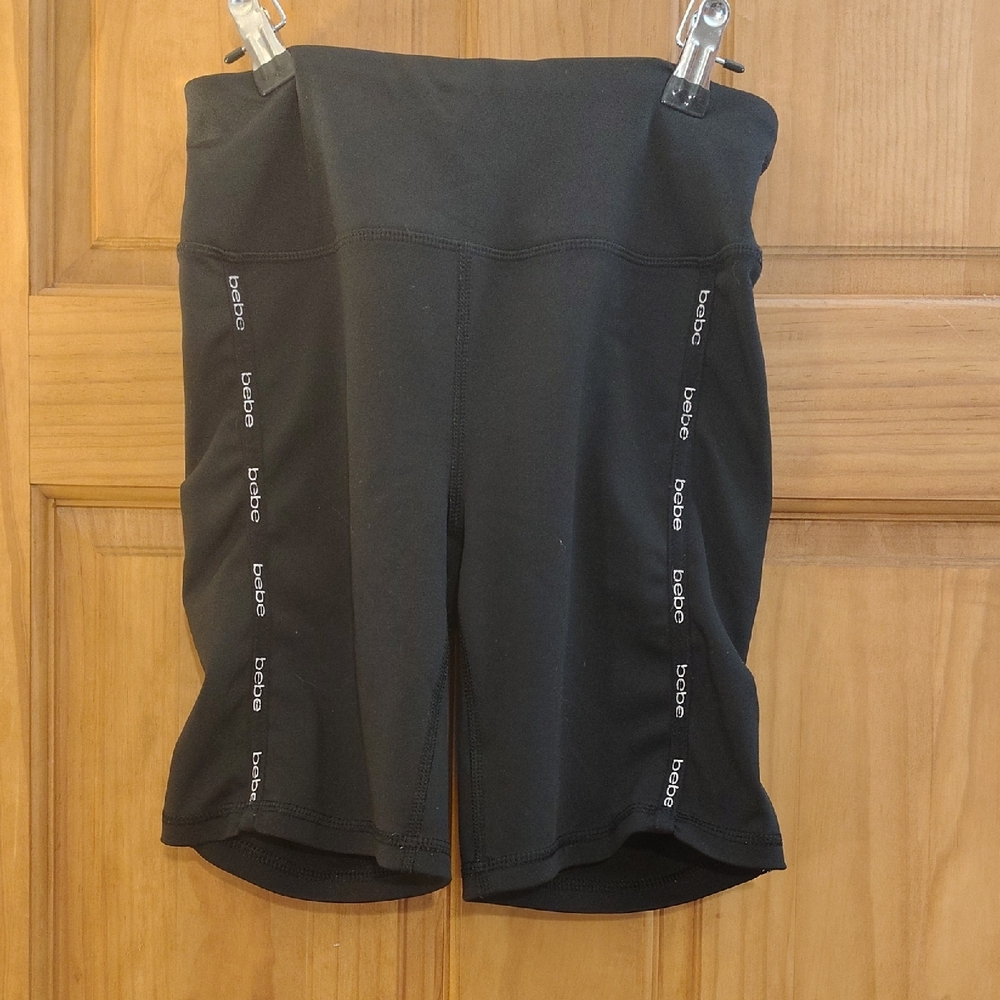 Bebe Black Bike Shorts for Women
